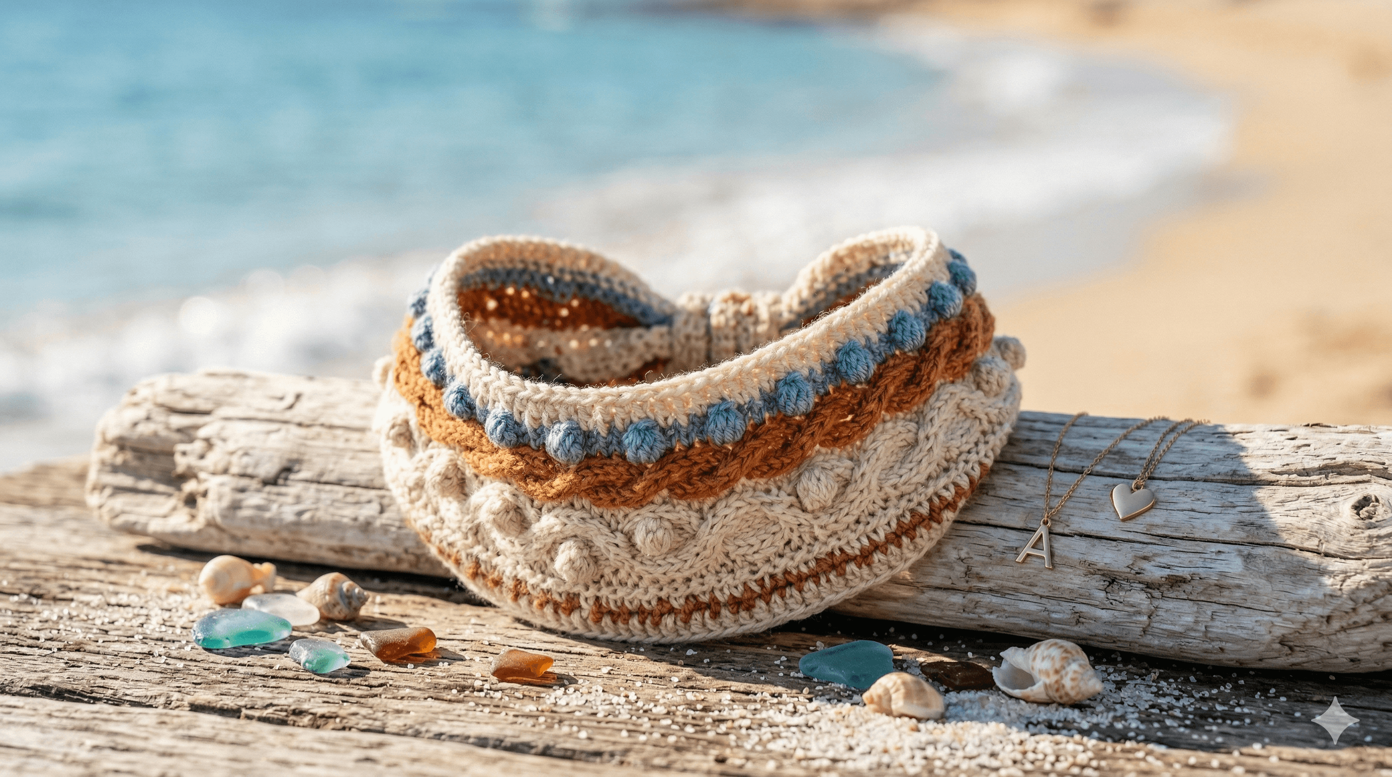 Hand-crocheted slide 1